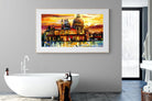 Golden Skies of Venice-Wall_Art-180 x 110cm-Framed Print-Wood-Pixalot