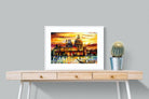 Golden Skies of Venice-Wall_Art-80 x 60cm-Framed Print-White-Pixalot