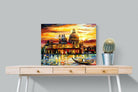 Golden Skies of Venice-Wall_Art-80 x 60cm-Mounted Canvas-No Frame-Pixalot