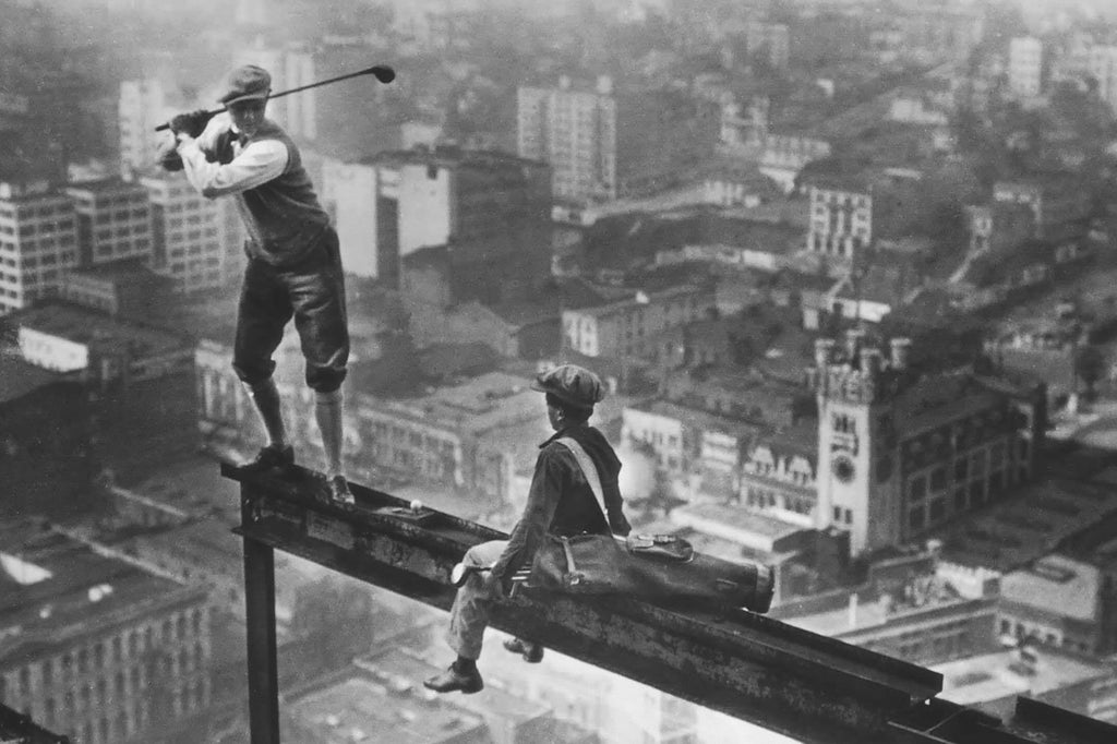 Golf Atop a Skyscraper-Wall_Art-Pixalot