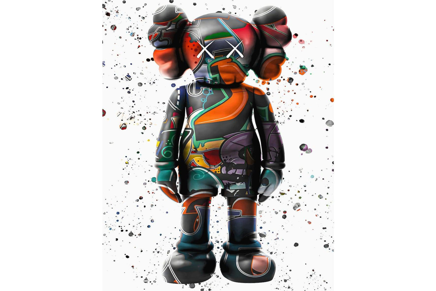 Graffiti KAWS Wall Art ⭐️ Canvas & Framed + Many Sizes