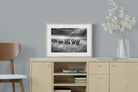 Grazing Elephants-Wall_Art-60 x 45cm-Framed Print-Wood-Pixalot