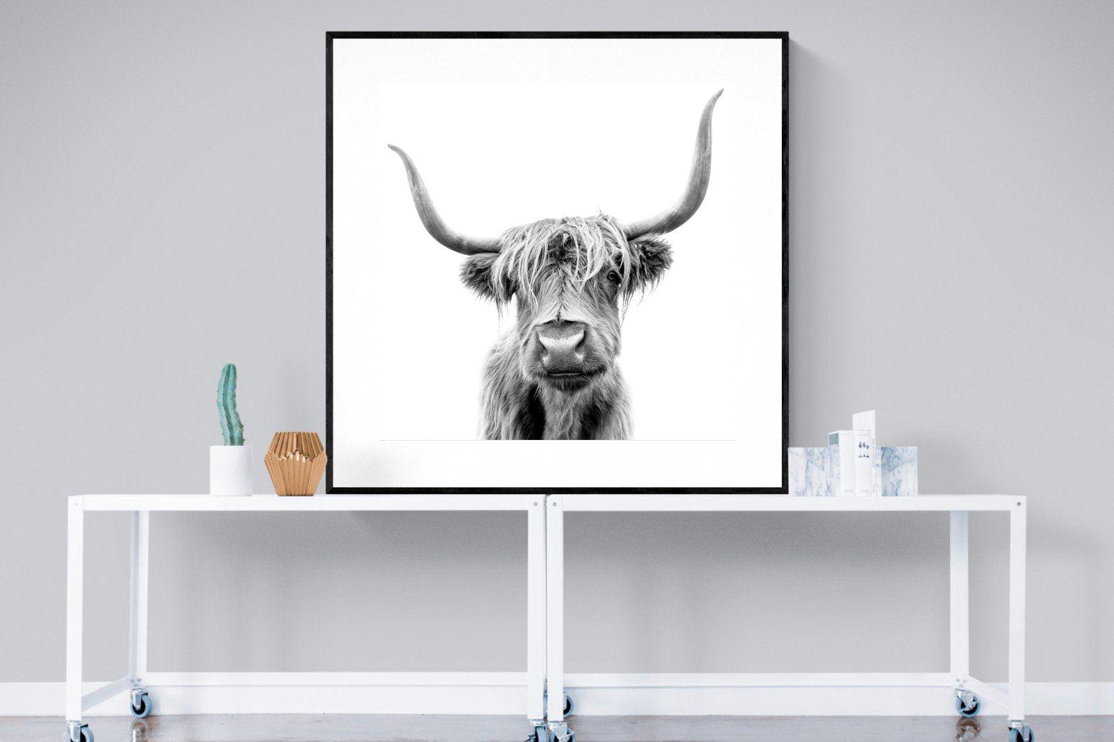 Hairy-Wall_Art-120 x 120cm-Framed Print-Black-Pixalot