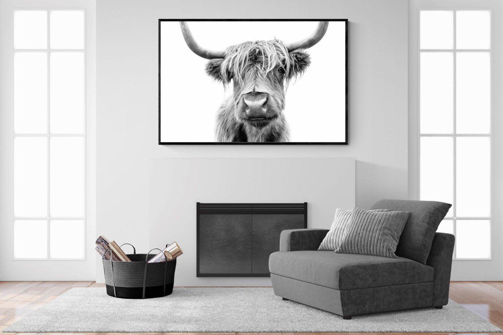 Hairy-Wall_Art-150 x 100cm-Mounted Canvas-Black-Pixalot