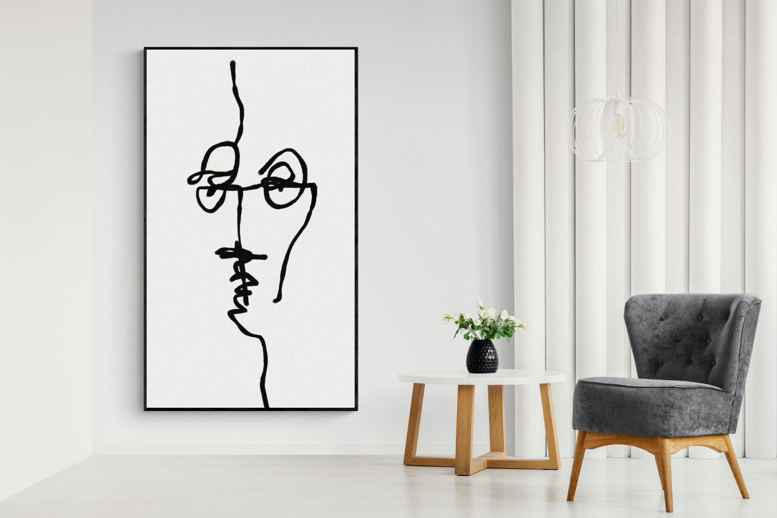 Her-Wall_Art-130 x 220cm-Mounted Canvas-Black-Pixalot