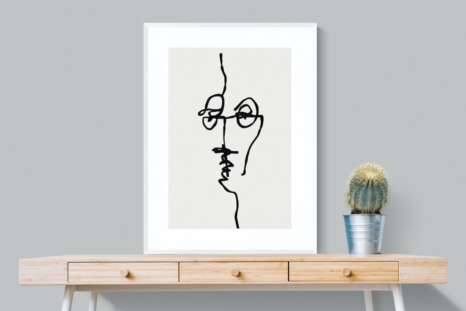 Her-Wall_Art-75 x 100cm-Framed Print-White-Pixalot