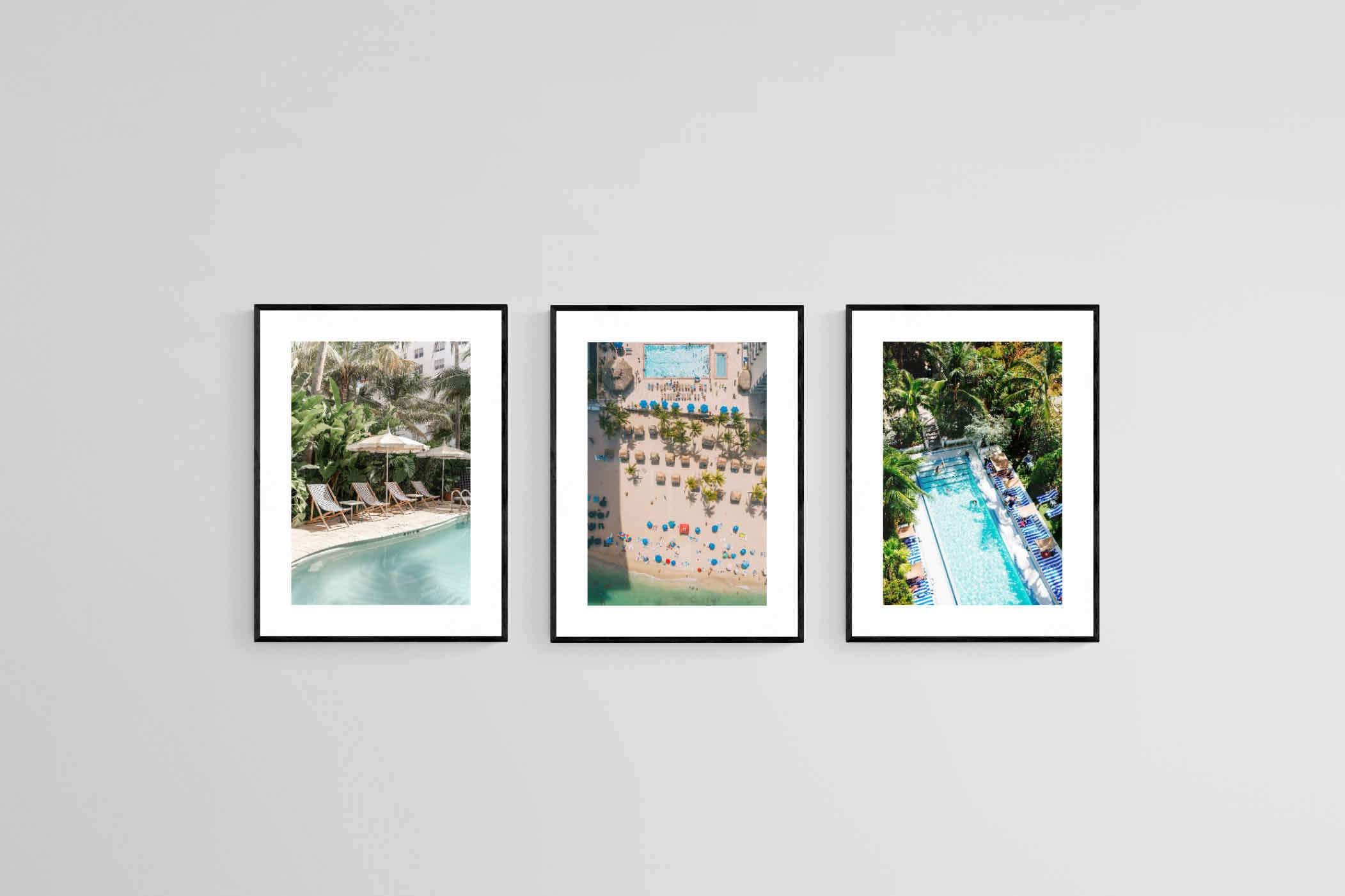 High Society Set-Wall_Art-45 x 60cm (x3)-Framed Print-Black-Pixalot