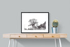 Hillside Baobab-Wall_Art-80 x 60cm-Framed Print-Black-Pixalot