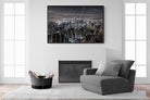 Hong Kong Harbour-Wall_Art-150 x 100cm-Mounted Canvas-Black-Pixalot