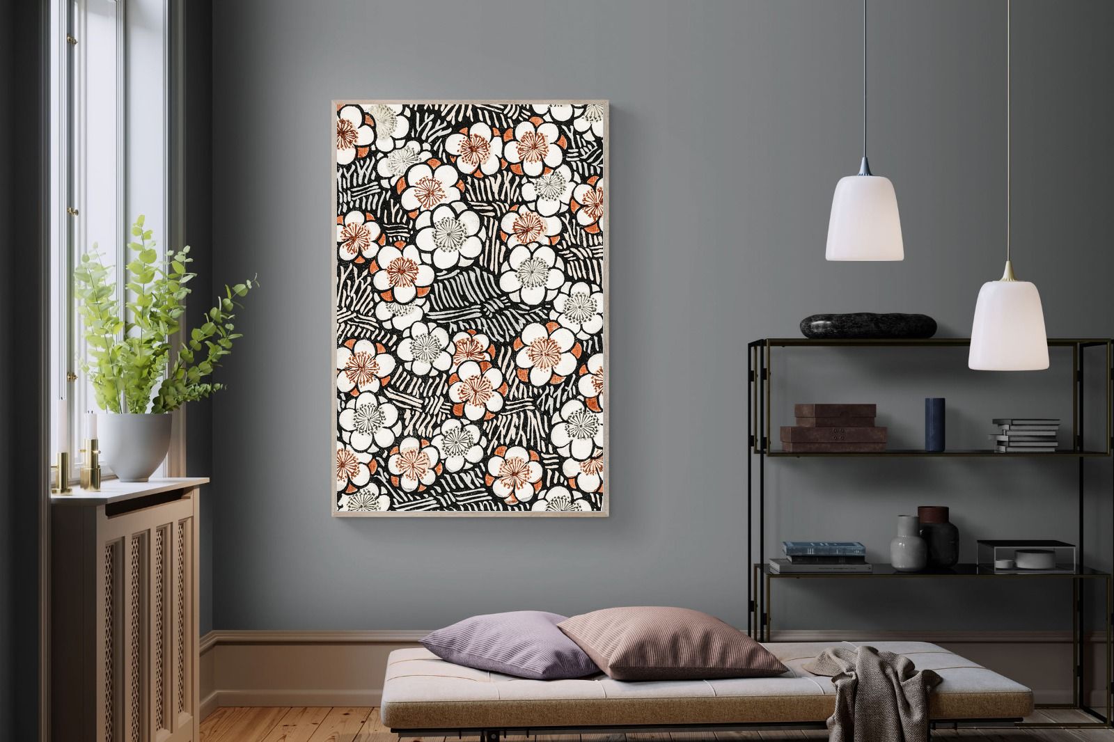 Pixalot Japanese Floral Pattern