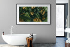 Jungle Gold-Wall_Art-180 x 110cm-Framed Print-Black-Pixalot