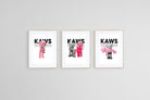 KAWS Family Set-Wall_Art-45 x 60cm (x3)-Framed Print-Wood-Pixalot