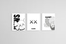 KAWS Set-Wall_Art-45 x 60cm (x3)-Mounted Canvas-White-Pixalot