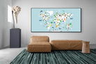 Pixalot Kids World Map (Blue)