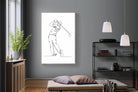 Pixalot Line Drawn Golfer