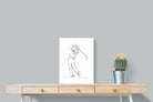 Pixalot Line Drawn Golfer