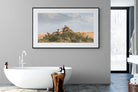 Lion Crèche-Wall_Art-180 x 110cm-Framed Print-Black-Pixalot