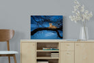 Lion at Dusk-Wall_Art-60 x 45cm-Mounted Canvas-No Frame-Pixalot