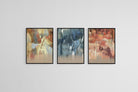 Liquid Life Set-Wall_Art-45 x 60cm (x3)-Mounted Canvas-Black-Pixalot