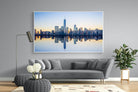 Manhattan Reflection-Wall_Art-220 x 130cm-Mounted Canvas-White-Pixalot