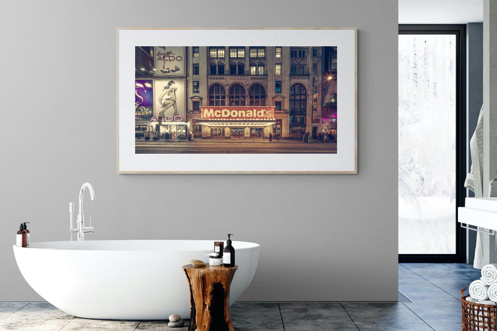 McDonald's-Wall_Art-180 x 110cm-Framed Print-Wood-Pixalot