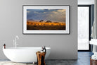 Migrating Elephants-Wall_Art-180 x 110cm-Framed Print-Black-Pixalot