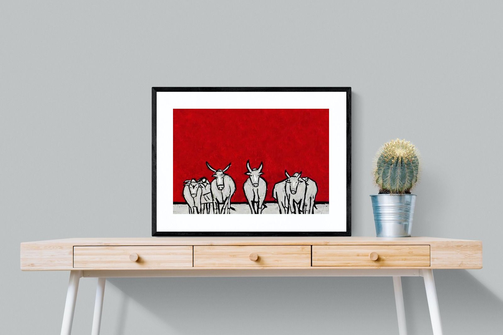 Milking Time Wall Art ⭐️ Canvas & Framed + Many Sizes