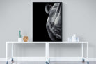 Monochromatic Rhino-Wall_Art-90 x 120cm-Mounted Canvas-Black-Pixalot