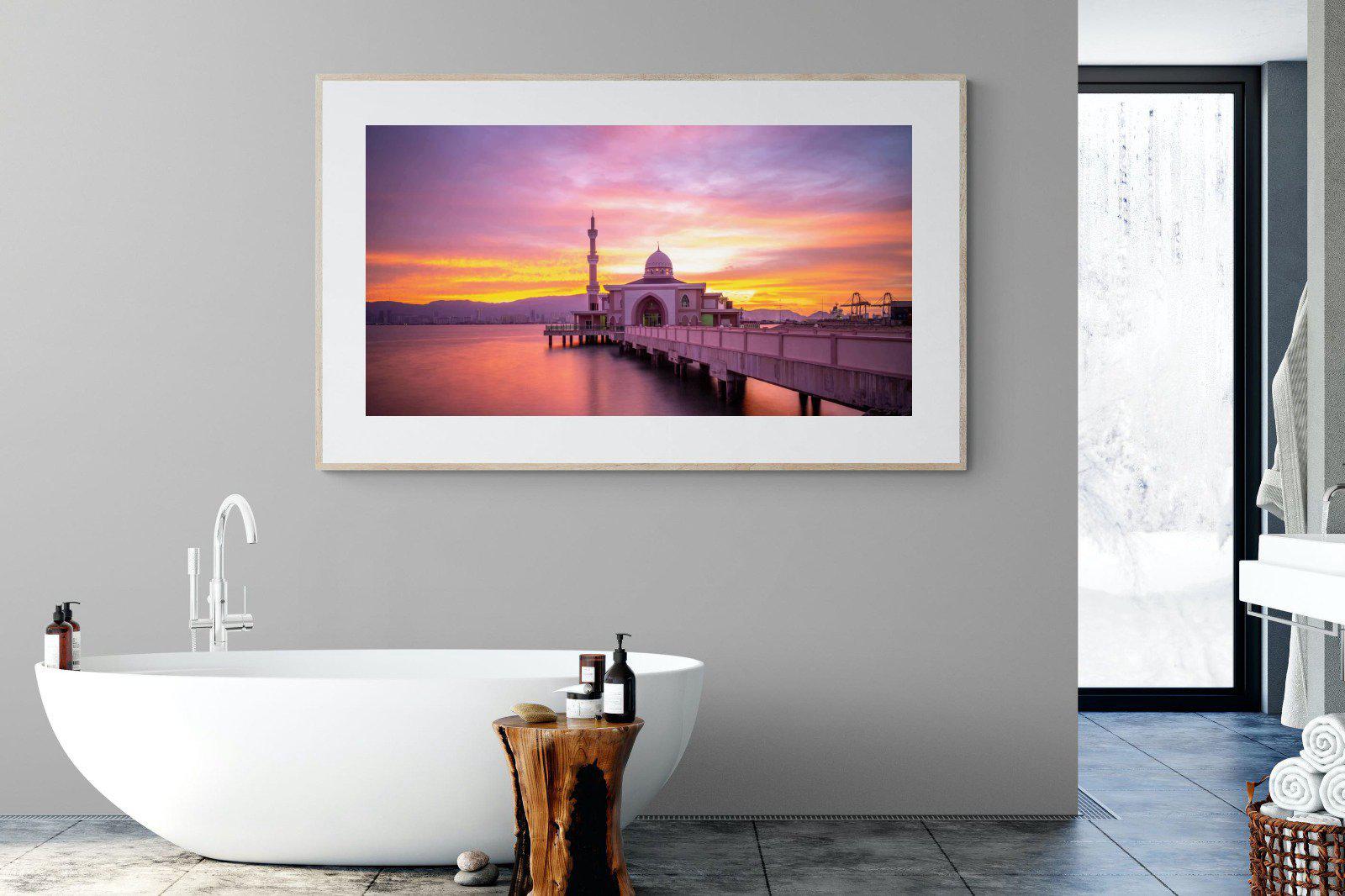 Mosque-Wall_Art-180 x 110cm-Framed Print-Wood-Pixalot