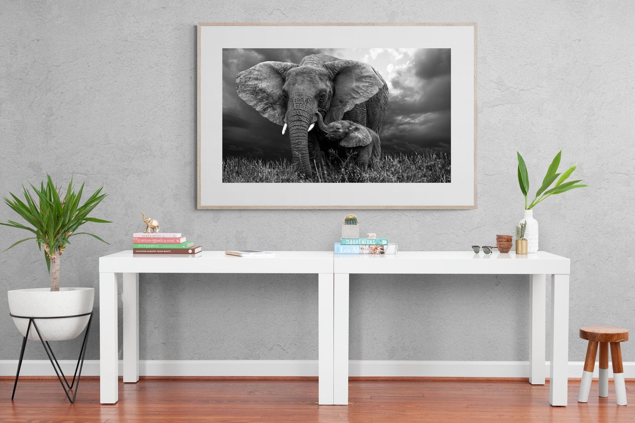 Mother's Thunder-Wall_Art-150 x 100cm-Framed Print-Wood-Pixalot