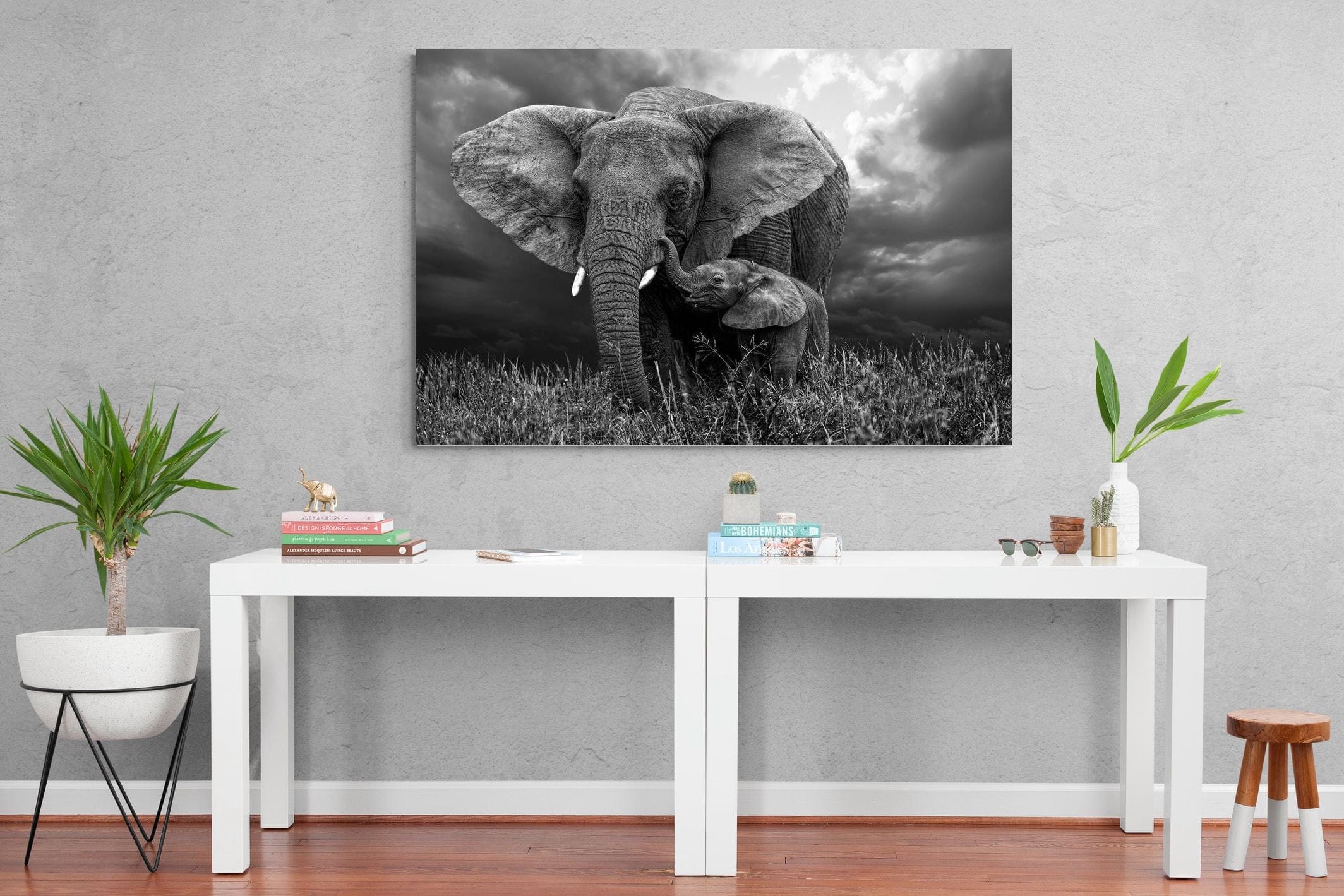 Mother's Thunder-Wall_Art-150 x 100cm-Mounted Canvas-No Frame-Pixalot