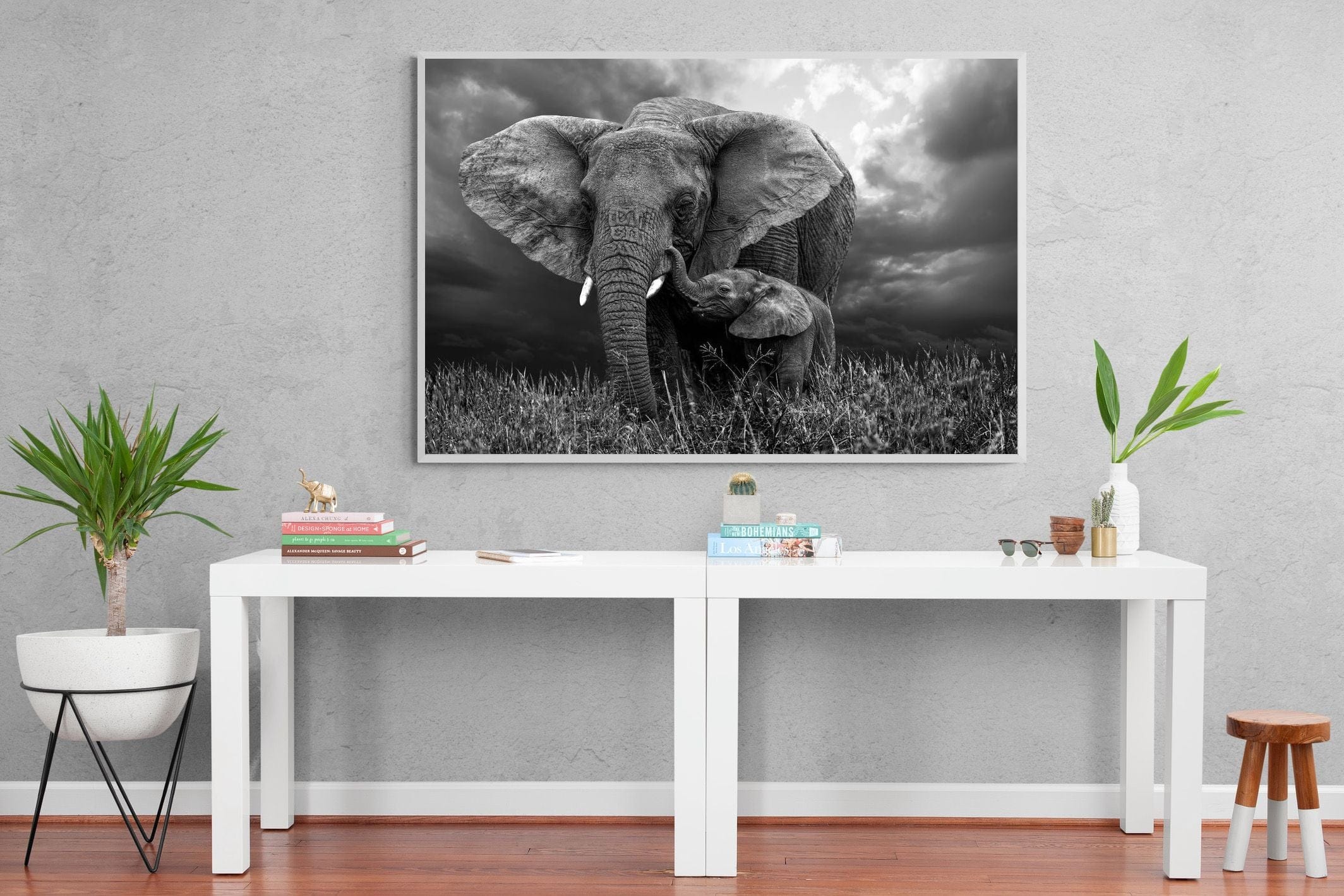 Mother's Thunder-Wall_Art-150 x 100cm-Mounted Canvas-White-Pixalot