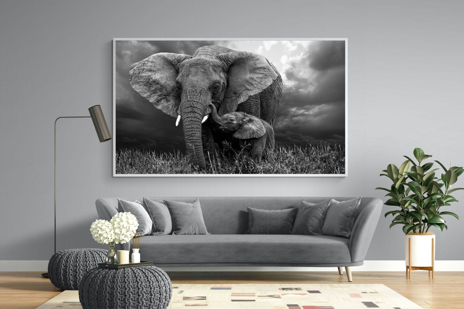 Mother's Thunder-Wall_Art-220 x 130cm-Mounted Canvas-White-Pixalot