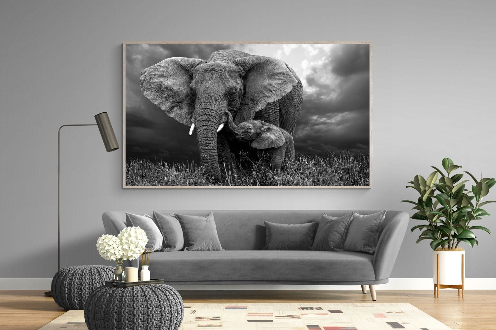 Mother's Thunder-Wall_Art-220 x 130cm-Mounted Canvas-Wood-Pixalot