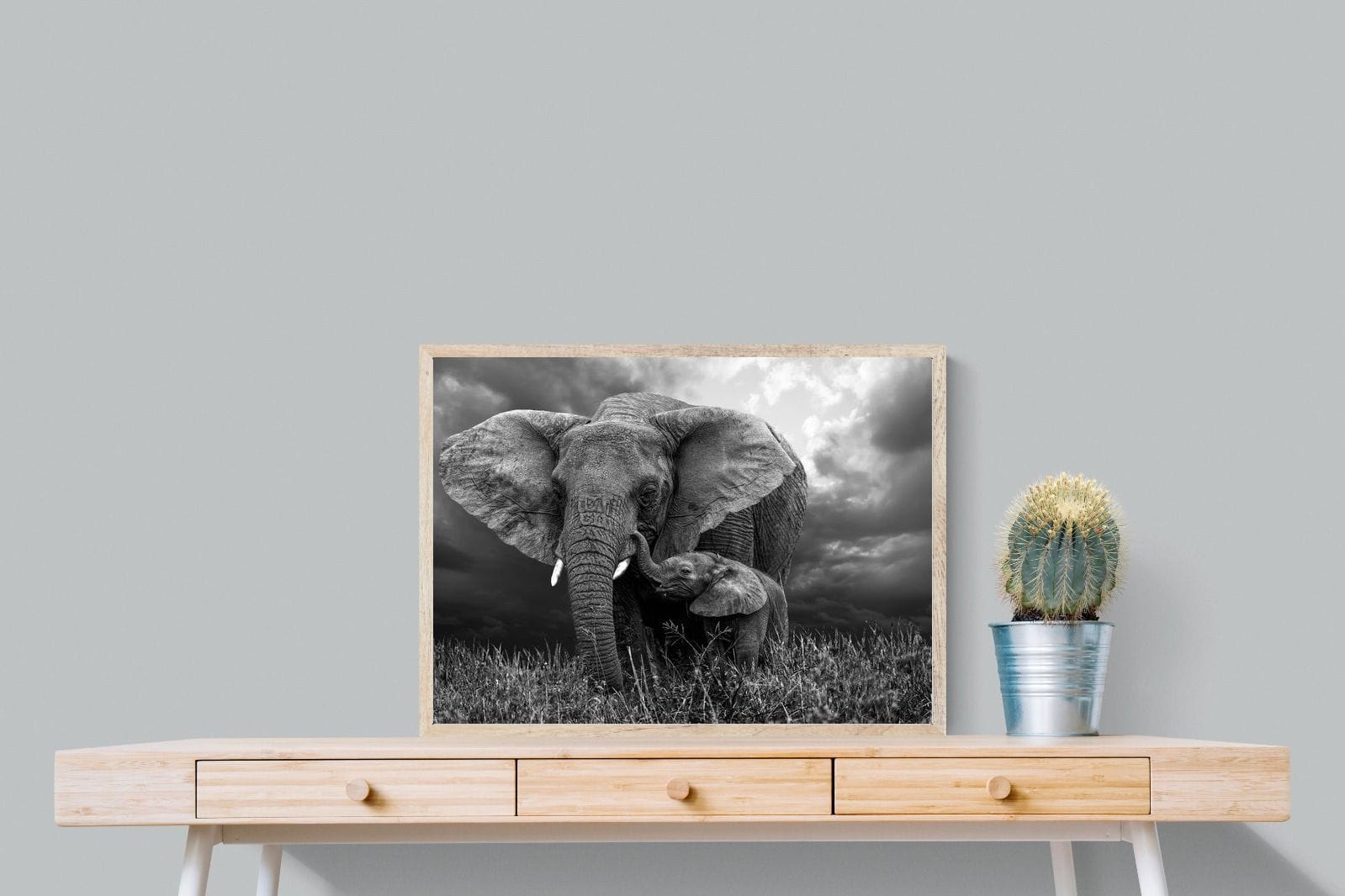 Mother's Thunder-Wall_Art-80 x 60cm-Mounted Canvas-Wood-Pixalot