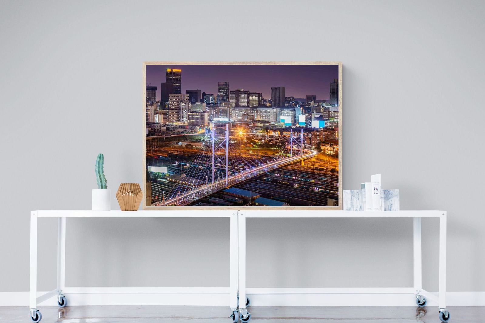 Nelson Mandela Bridge-Wall_Art-120 x 90cm-Mounted Canvas-Wood-Pixalot