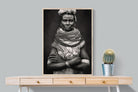 Nyangatom Woman-Wall_Art-75 x 100cm-Mounted Canvas-Wood-Pixalot