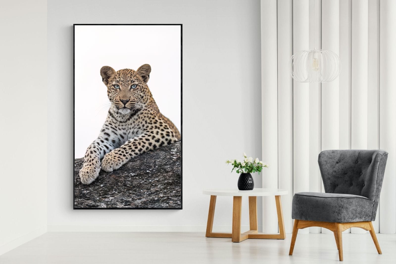 Old Blue Eyes-Wall_Art-130 x 220cm-Mounted Canvas-Black-Pixalot