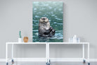 Otter-Wall_Art-90 x 120cm-Mounted Canvas-No Frame-Pixalot