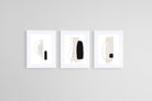 Overlap Set-Wall_Art-45 x 60cm (x3)-Framed Print-White-Pixalot