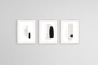 Overlap Set-Wall_Art-45 x 60cm (x3)-Framed Print-Wood-Pixalot