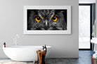 Owl Eyes-Wall_Art-180 x 110cm-Framed Print-White-Pixalot