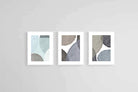Paint Circles Set-Wall_Art-45 x 60cm (x3)-Framed Print-White-Pixalot