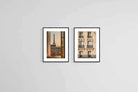 Parisian Balcony Set-Wall_Art-45 x 60cm (x2)-Framed Print-Black-Pixalot