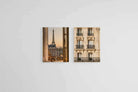 Parisian Balcony Set-Wall_Art-45 x 60cm (x2)-Mounted Canvas-No Frame-Pixalot