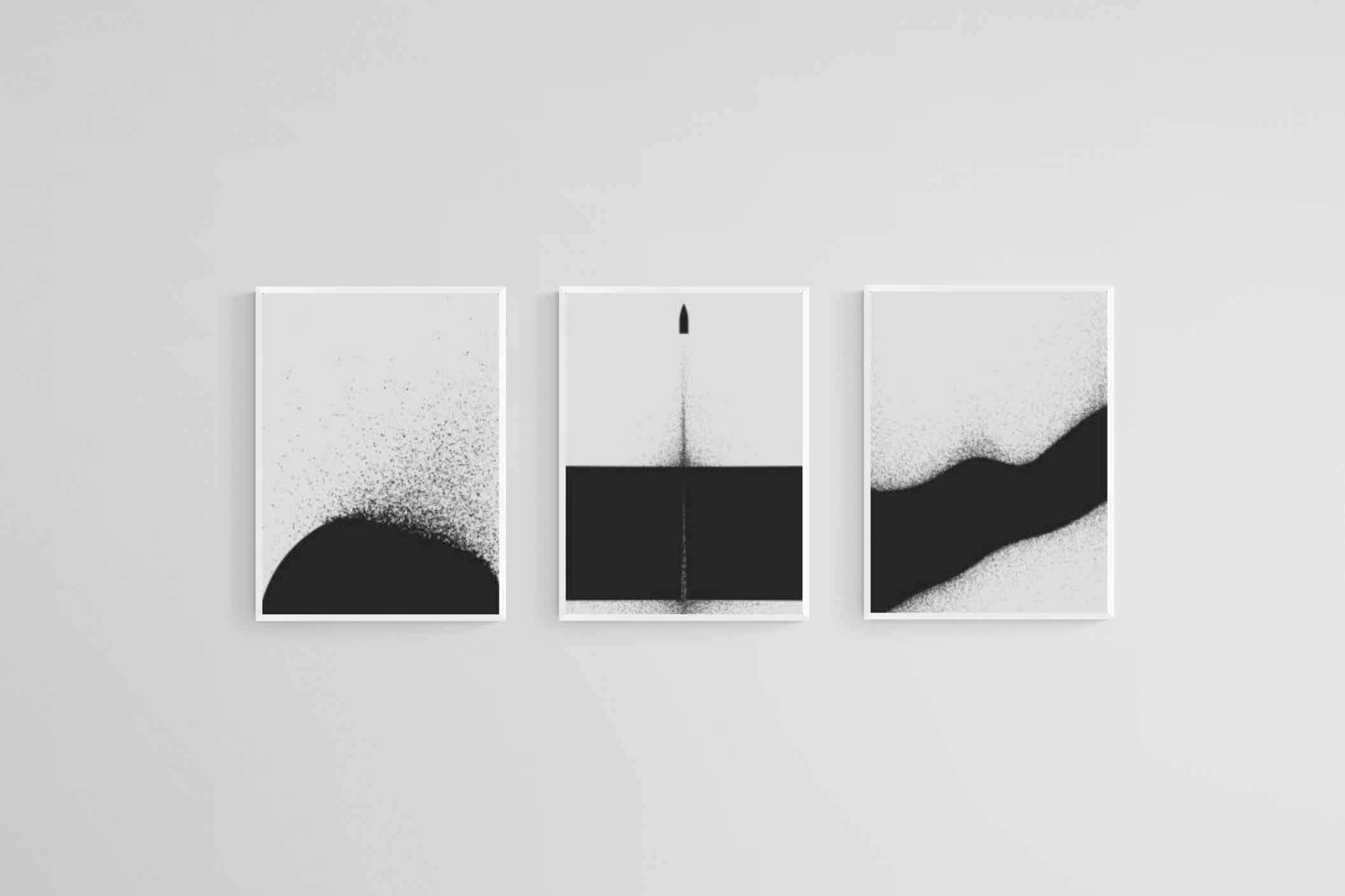 Particle Set-Wall_Art-45 x 60cm (x3)-Mounted Canvas-White-Pixalot