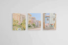 Pastel Portugal Set-Wall_Art-45 x 60cm (x3)-Mounted Canvas-No Frame-Pixalot