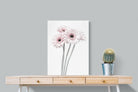 Perfect Pink Flowers-Wall_Art-60 x 80cm-Mounted Canvas-No Frame-Pixalot