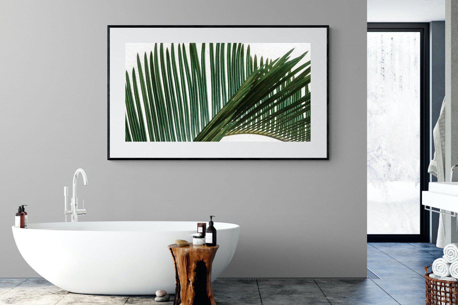 Pointy Frond-Wall_Art-180 x 110cm-Framed Print-Black-Pixalot