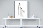 Poppy Pods-Wall_Art-90 x 120cm-Framed Print-Black-Pixalot